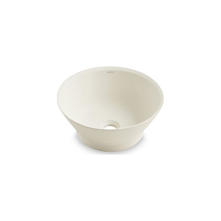 Malja-allas Bathco Etna Cru, Ø395mm, matta luonnonvalkoinen