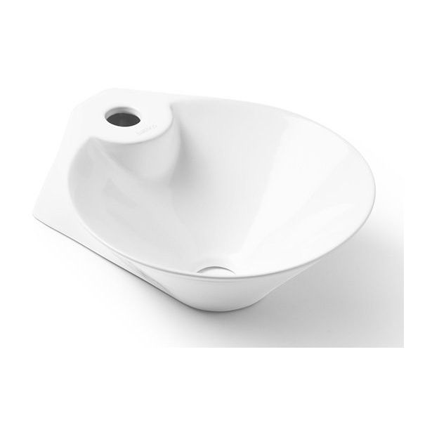 Pesuallas Bathco Navia Ø310mm valkoinen