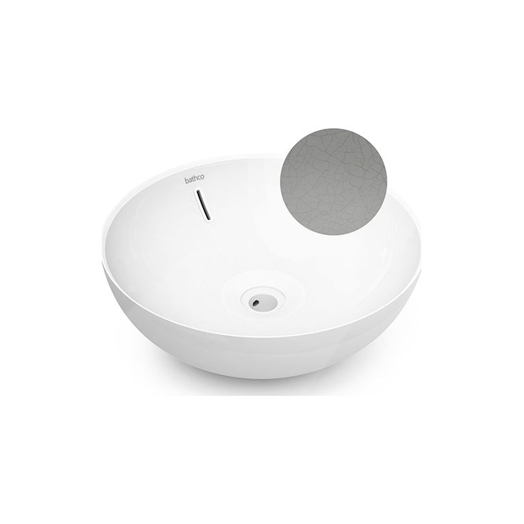 Malja-allas Bathco Villareal Craquele, Ø420mm, harmaa