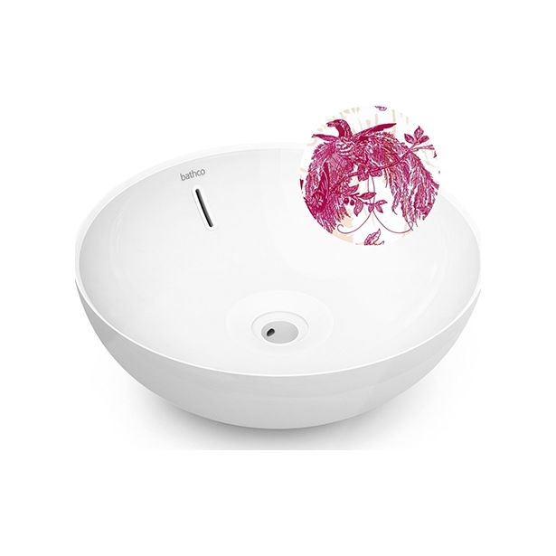 Malja-allas Bathco Villareal, Ø420mm, punainen