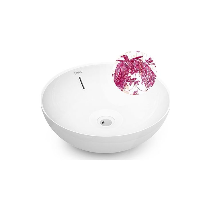 Malja-allas Bathco Villareal, Ø420mm, punainen
