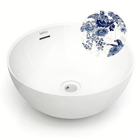 Malja-allas Bathco Bari, Ø370mm, sininen