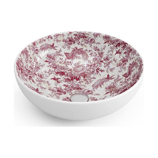 Malja-allas Bathco New Lys, Ø400mm, punainen