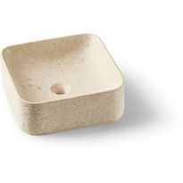 Malja-allas Bathco Morella Cuadrado Ø385mm beige