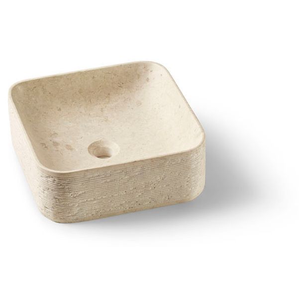 Malja-allas Bathco Morella Cuadrado Ø385mm beige