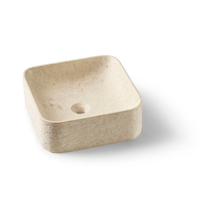 Malja-allas Bathco Morella Cuadrado Ø385mm beige