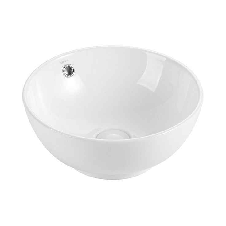 Malja-allas Bathco Ica Ø380mm kiiltävä valkoinen