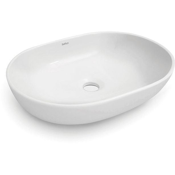 Malja-allas Bathco Arequipa 480x350mm valkoinen