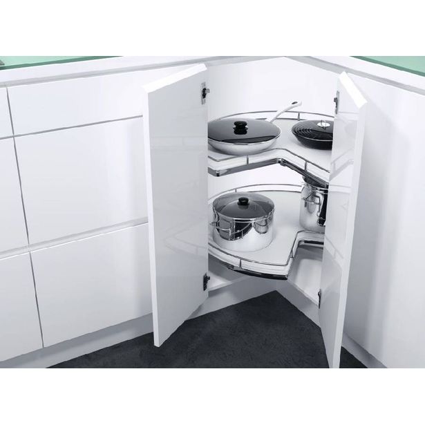 Kulmakaruselli Beslag Design Recorner Maxx ¾, 760mm, valkoinen