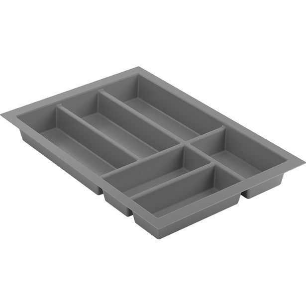 Ruokailuvälinelaatikko Beslag Design Basic 400, 325x473mm, harmaa