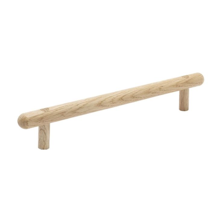 Lankavedin Beslag Design Lunden, 210x14x36mm, cc160mm, käsittelemätön tammi