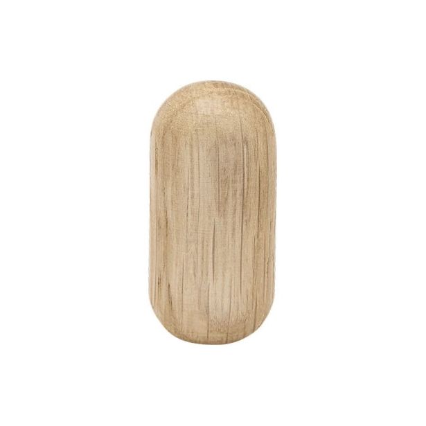 Nuppivedin Beslag Design Lunden, Ø18x36mm, käsittelemätön tammi