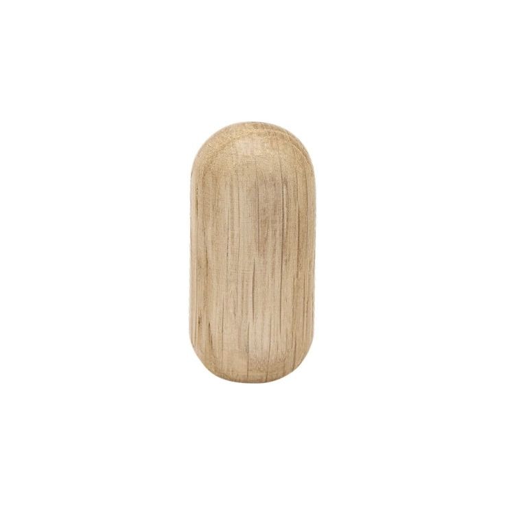 Nuppivedin Beslag Design Lunden, Ø18x36mm, käsittelemätön tammi
