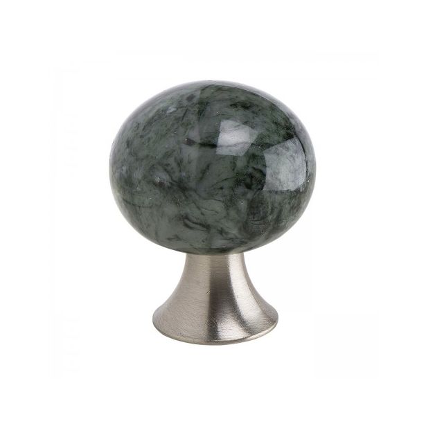 Nuppivedin Beslag Design Bead Straight, Ø28x36mm, marmori/vihreä