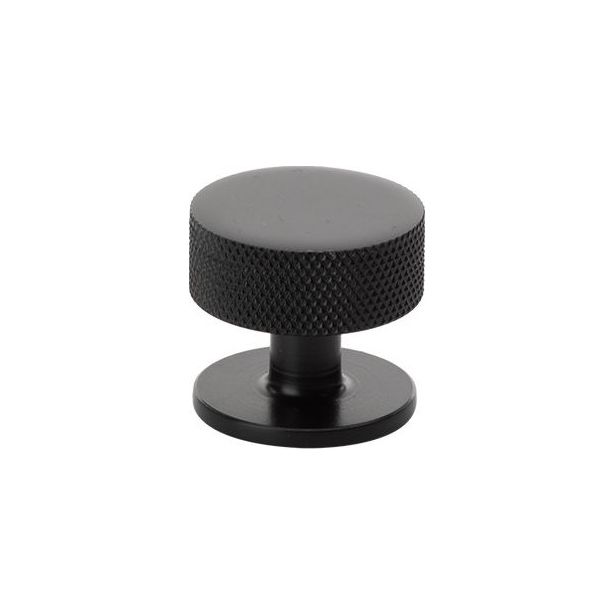 Nuppivedin Beslag Design Crest, Ø32x28mm, musta