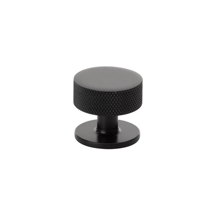 Nuppivedin Beslag Design Crest, Ø32x28mm, musta