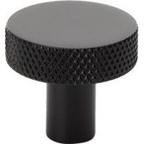 Nuppivedin Beslag Design Flat, Ø26x24mm, musta