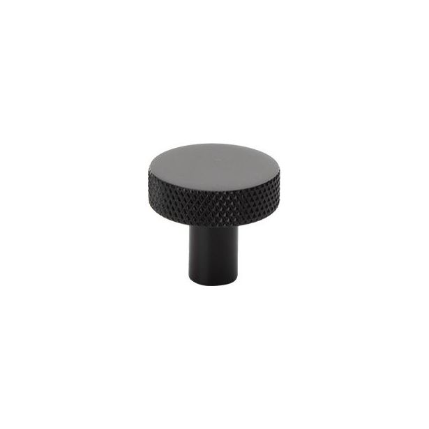 Nuppivedin Beslag Design Flat, Ø26x24mm, musta