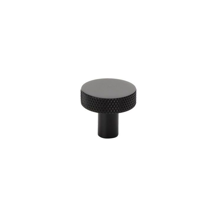 Nuppivedin Beslag Design Flat, Ø26x24mm, musta