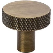 Nuppivedin Beslag Design Flat, Ø26x24mm, antiikkipronssi