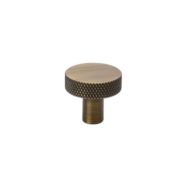 Nuppivedin Beslag Design Flat, Ø26x24mm, antiikkipronssi