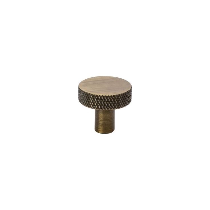 Nuppivedin Beslag Design Flat, Ø26x24mm, antiikkipronssi