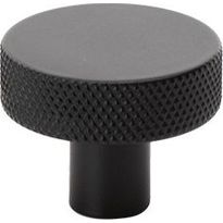 Nuppivedin Beslag Design Flat, Ø32x24mm, musta