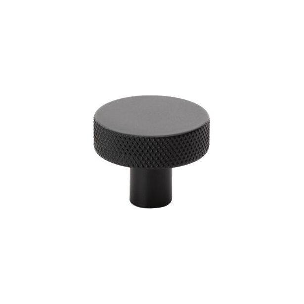 Nuppivedin Beslag Design Flat, Ø32x24mm, musta