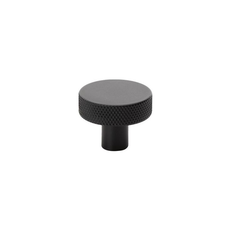 Nuppivedin Beslag Design Flat, Ø32x24mm, musta