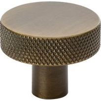 Nuppivedin Beslag Design Flat, Ø32x24mm, antiikkipronssi