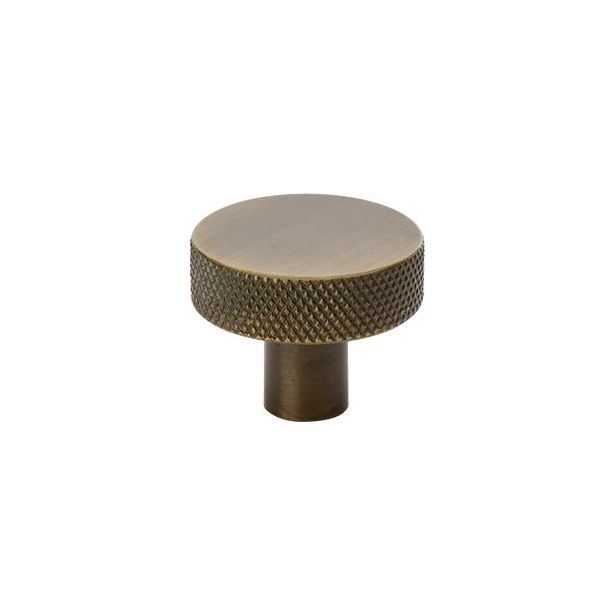 Nuppivedin Beslag Design Flat, Ø32x24mm, antiikkipronssi