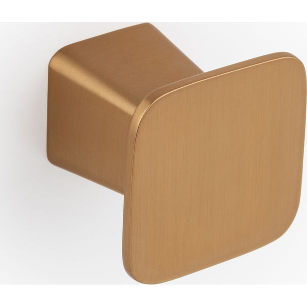 Nuppivedin Beslag Design Prism, 32x32mm, harjattu messinki