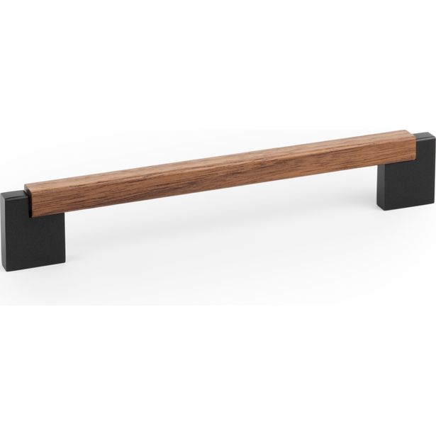 Lankavedin Beslag Design Duo Mini, 194.6x35x12mm, cc160mm, pähkinä/laavanharmaa