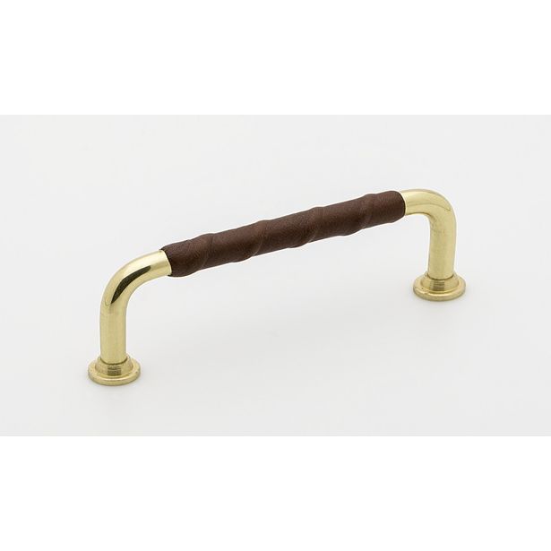 Lankavedin Beslag Design 1353, 110x7x34 mm, cc 96 mm, nahka, messinki