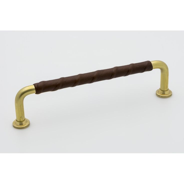 Lankavedin Beslag Design 1353, 142x7x34 mm, cc 128 mm, nahka, antiikki messinki