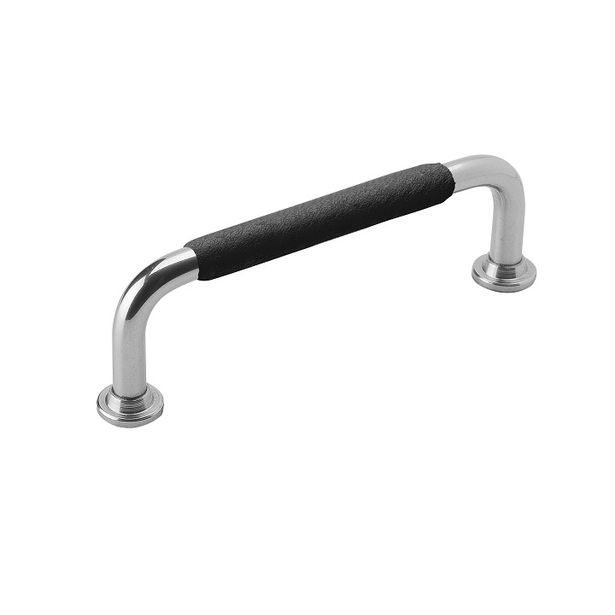 Lankavedin Beslag Design 1353, 110x7x34mm, kromi/musta nahkapidike