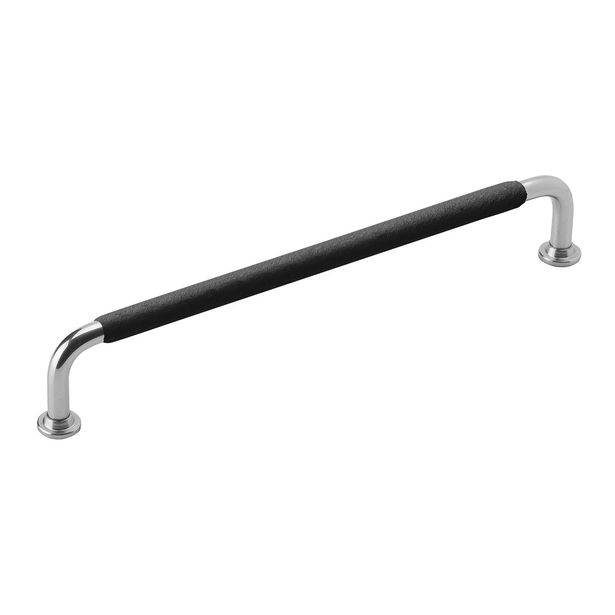 Lankavedin Beslag Design 1353, 207x7x34mm, kromi/musta nahkapidike