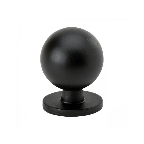 Nuppivedin Beslag Design Solliden, Ø25x27 mm, mattamusta