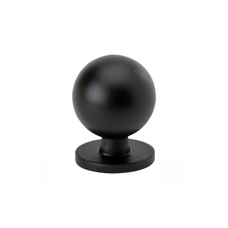 Nuppivedin Beslag Design Solliden, Ø25x27 mm, mattamusta