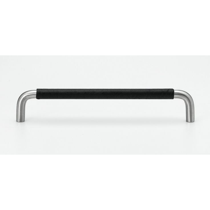 Lankavedin Beslag Design SS-A-128, 138x10x35mm, ruostumaton teräs/musta nahkapidike