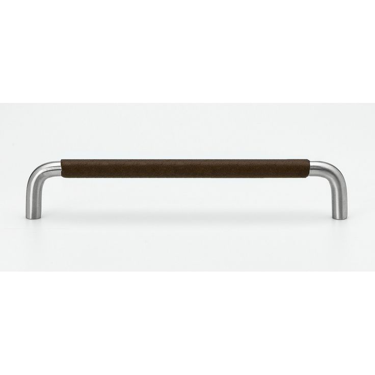 Lankavedin Beslag Design SS-A-128, 138x10x35mm, ruostumaton teräs/tummanruskea nahkapidike