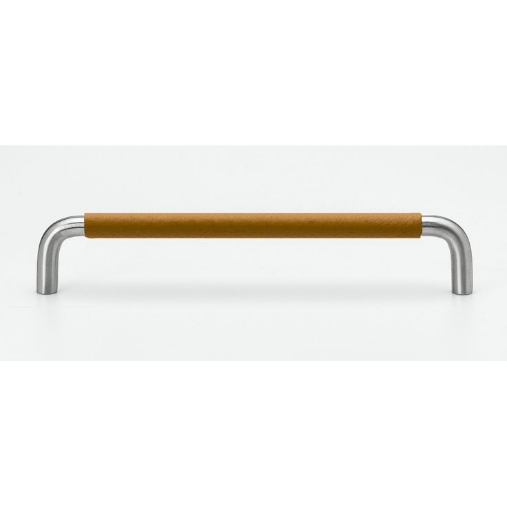 Lankavedin Beslag Design SS-A-128, 138x10x35mm, ruostumaton teräs/vaaleanruskea nahkapidike