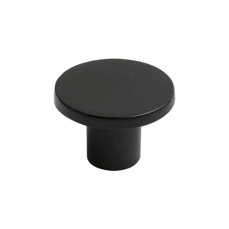 Nuppivedin Beslag Design Como, Ø 26x18 mm, mattamusta