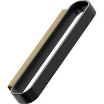 Lankavedin Beslag Design Race, 128x35x13mm, cc96mm, tammi/harjattu musta