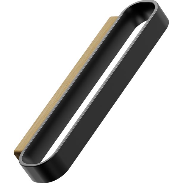 Lankavedin Beslag Design Race, 128x35x13mm, cc96mm, tammi/harjattu musta