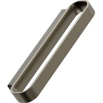 Lankavedin Beslag Design Race, 128x35x13mm, cc96mm, tumma tammi/harjattu messinki