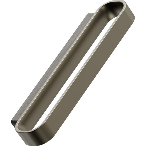 Lankavedin Beslag Design Race, 128x35x13mm, cc96mm, tumma tammi/harjattu messinki