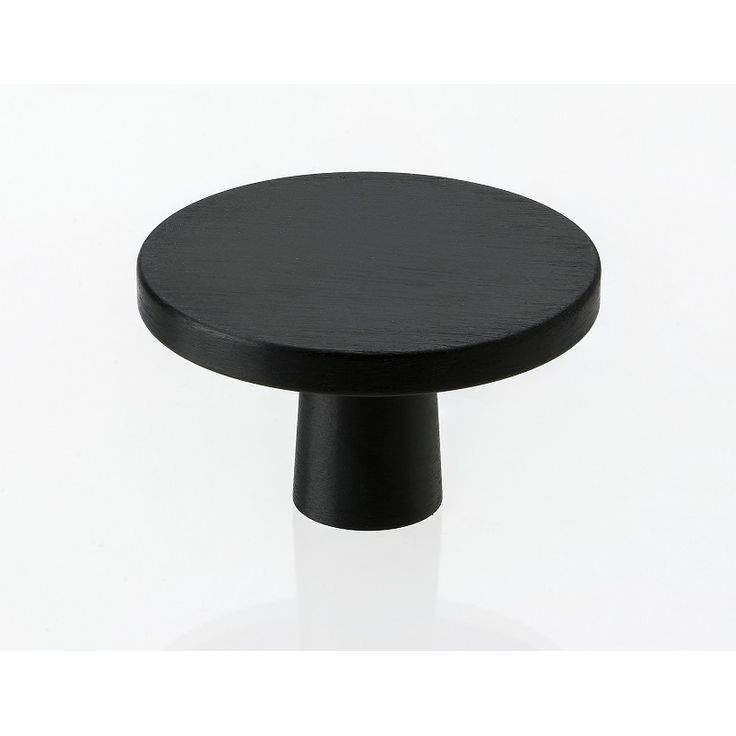 Nuppivedin Beslag Design Plato, Ø42x24mm, musta