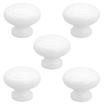 Nuppivedin Beslag Designsetti Rillan 5 kpl, Ø 44x34 mm, puu valkoinen