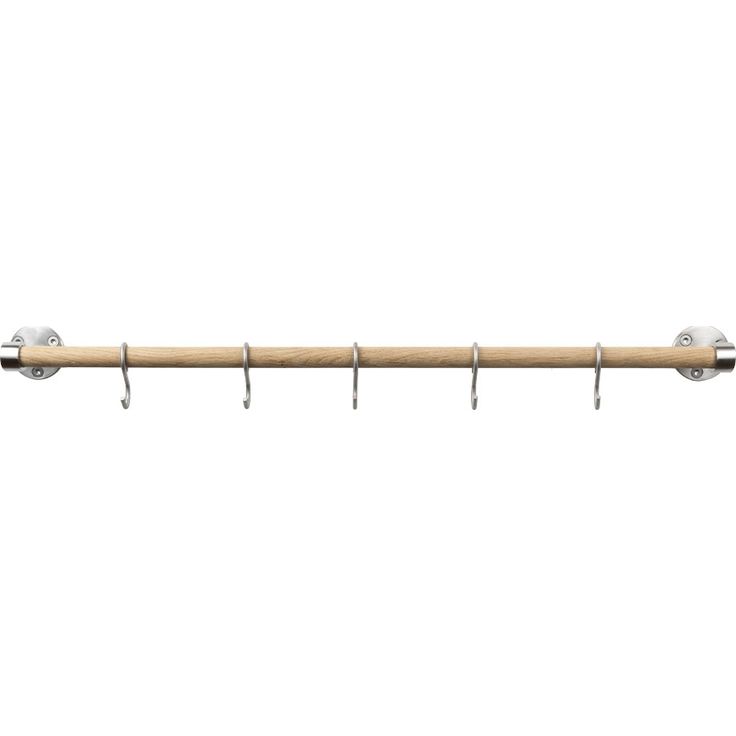 Pyyhekoukkuteline Beslag Design Aveny, 600 mm, tammi/ruostumaton teräs
